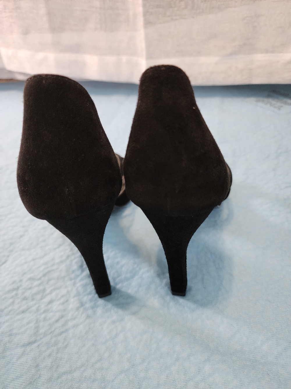 Hermes Black Suede Womenâs High Heels